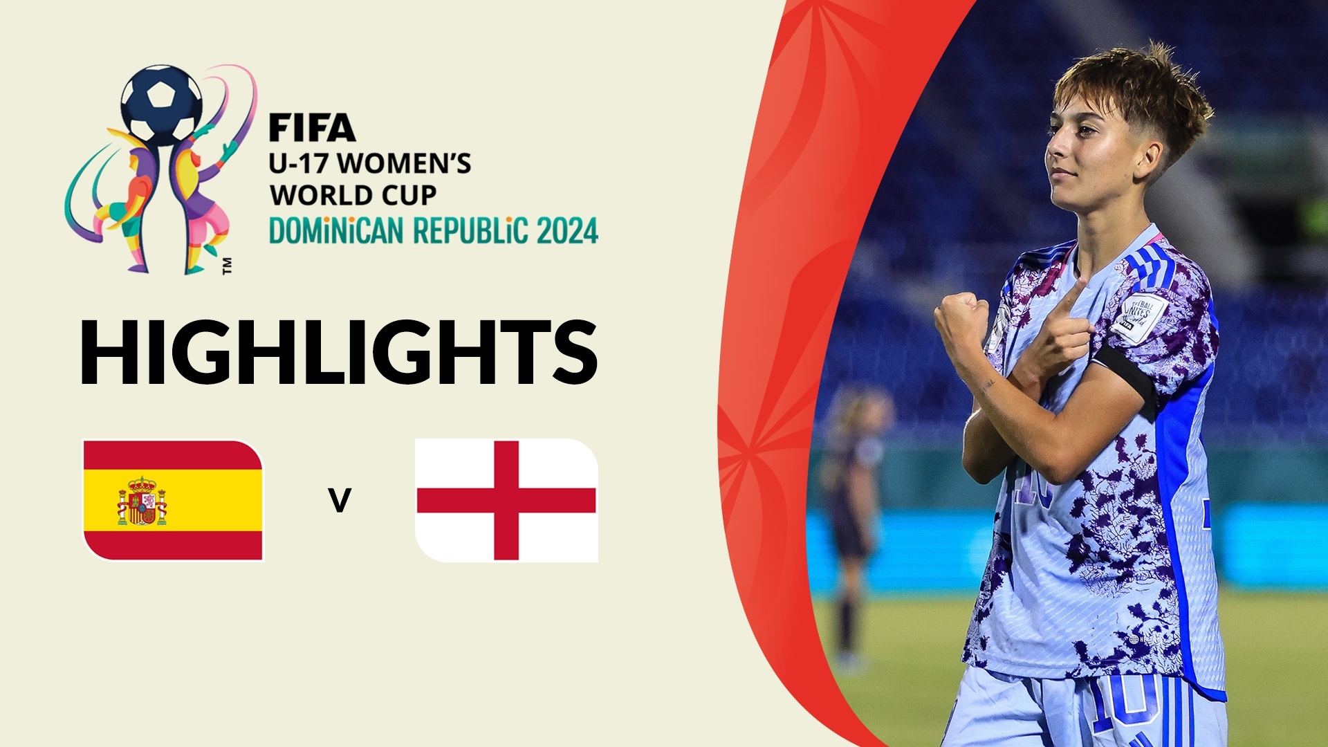 Espanha x Inglaterra | Semifinais | Copa do Mundo Feminina Sub-17 da FIFA República Dominicana 2024™ | Melhores momentos