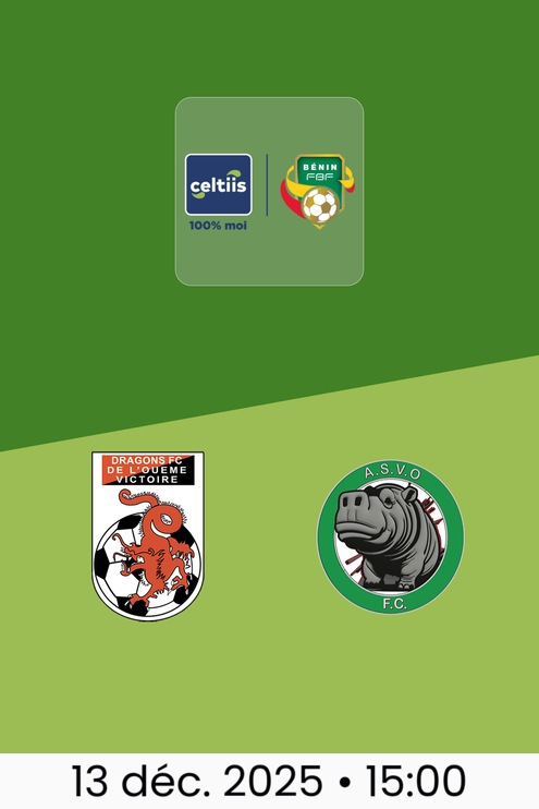 Dragons FC - ASVO FC | Ligue 1 2025