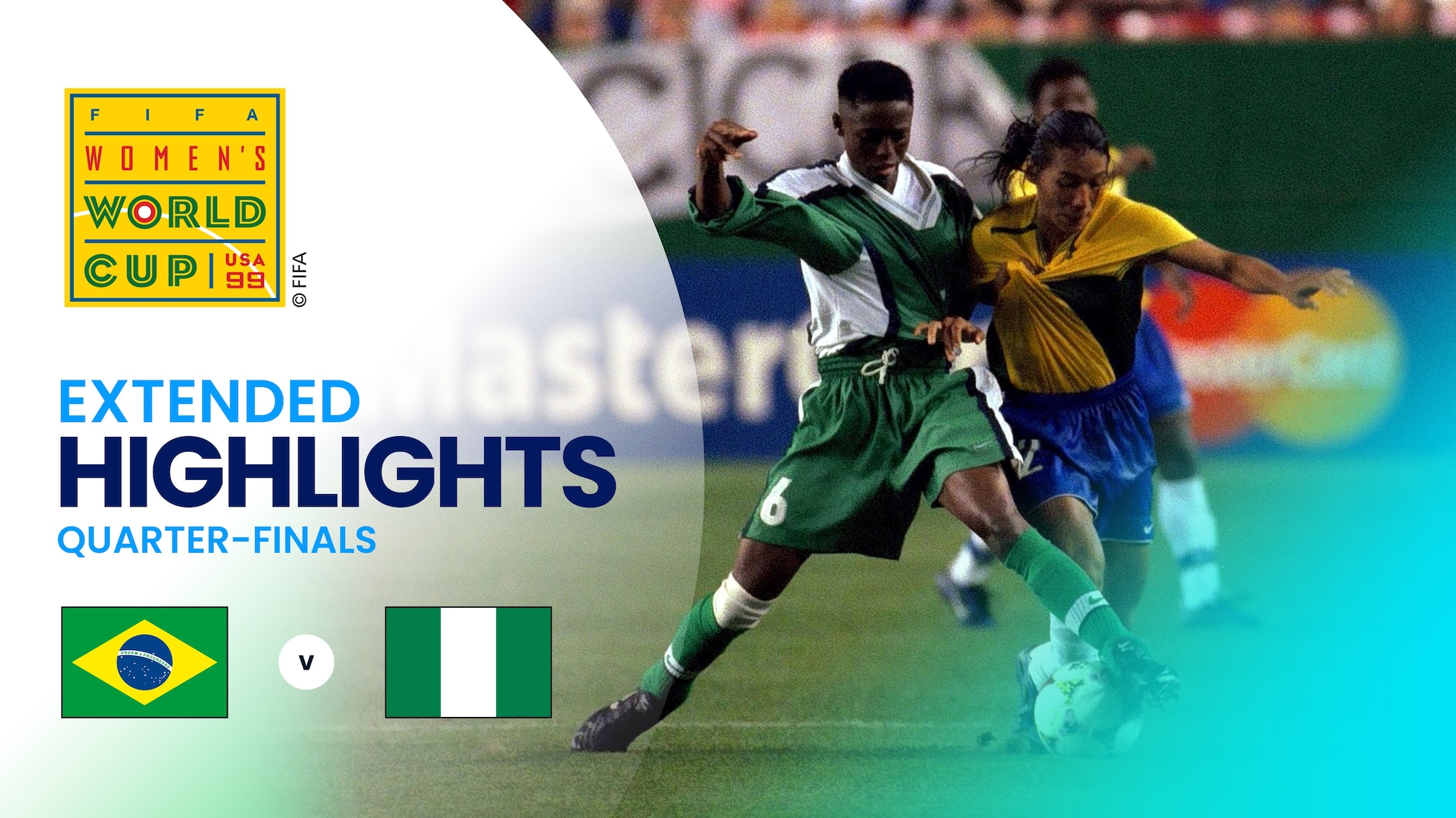 Brazil v Nigeria | Quarter-finals | FIFA Women's World Cup USA 1999™ | Extended Highlights