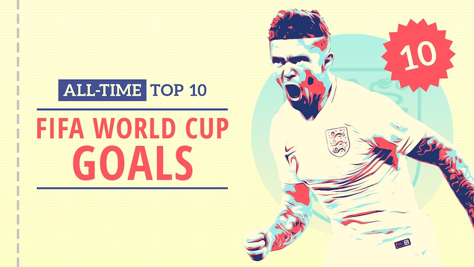 FIFA World Cup Goals - England | All-Time Top-10s