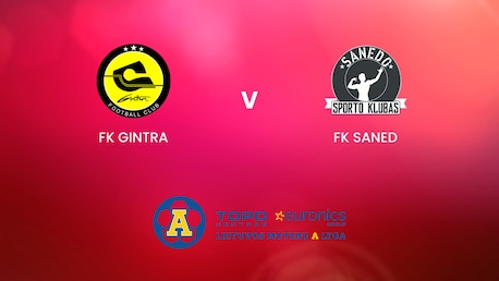 FK Gintra v FK Saned | TOPO centras euronics moterų A lyga | Full Match Replay