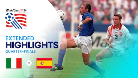 Italy v Spain | Quarter-finals | 1994 FIFA World Cup USA™ | Extended Highlights