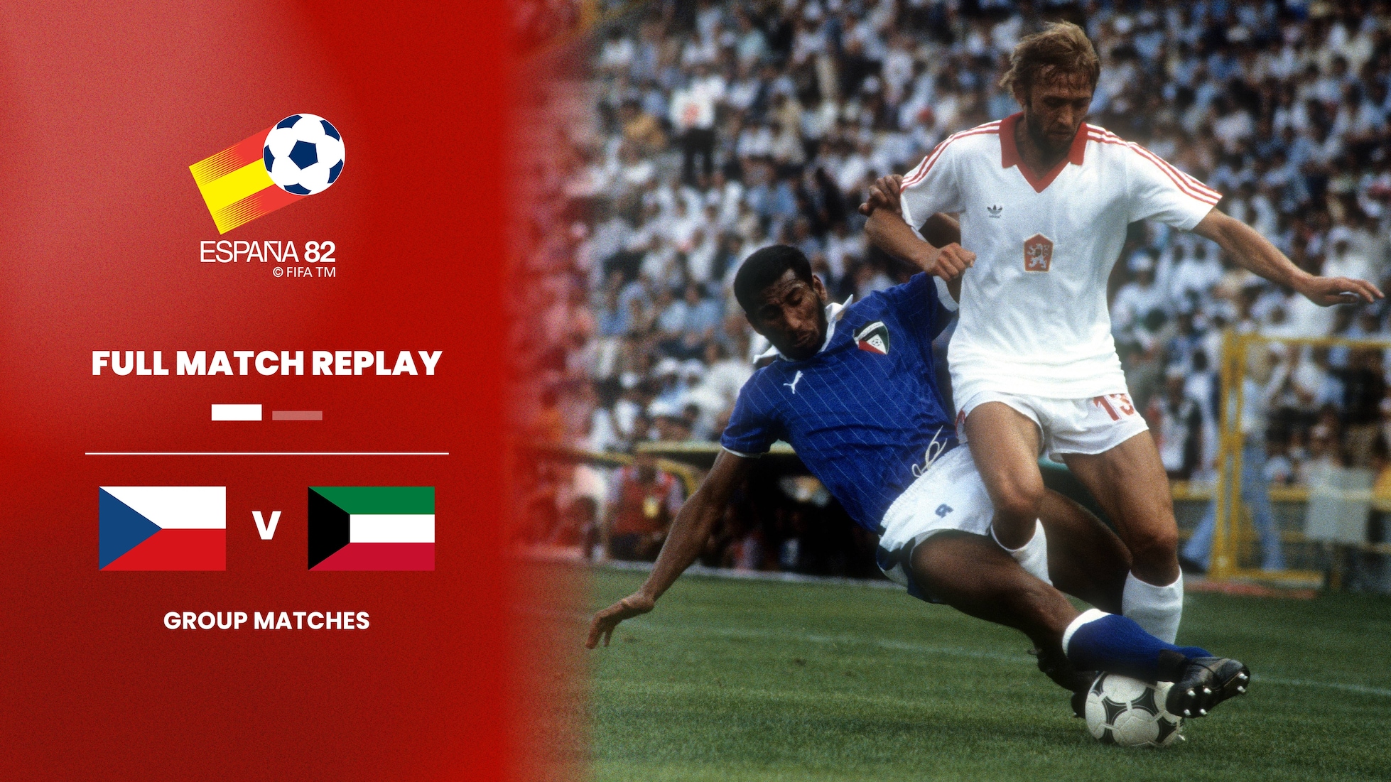 Tchecoslováquia x Kuwait | Grupo 4 | Copa do Mundo da FIFA Espanha 1982™ | Jogo completo