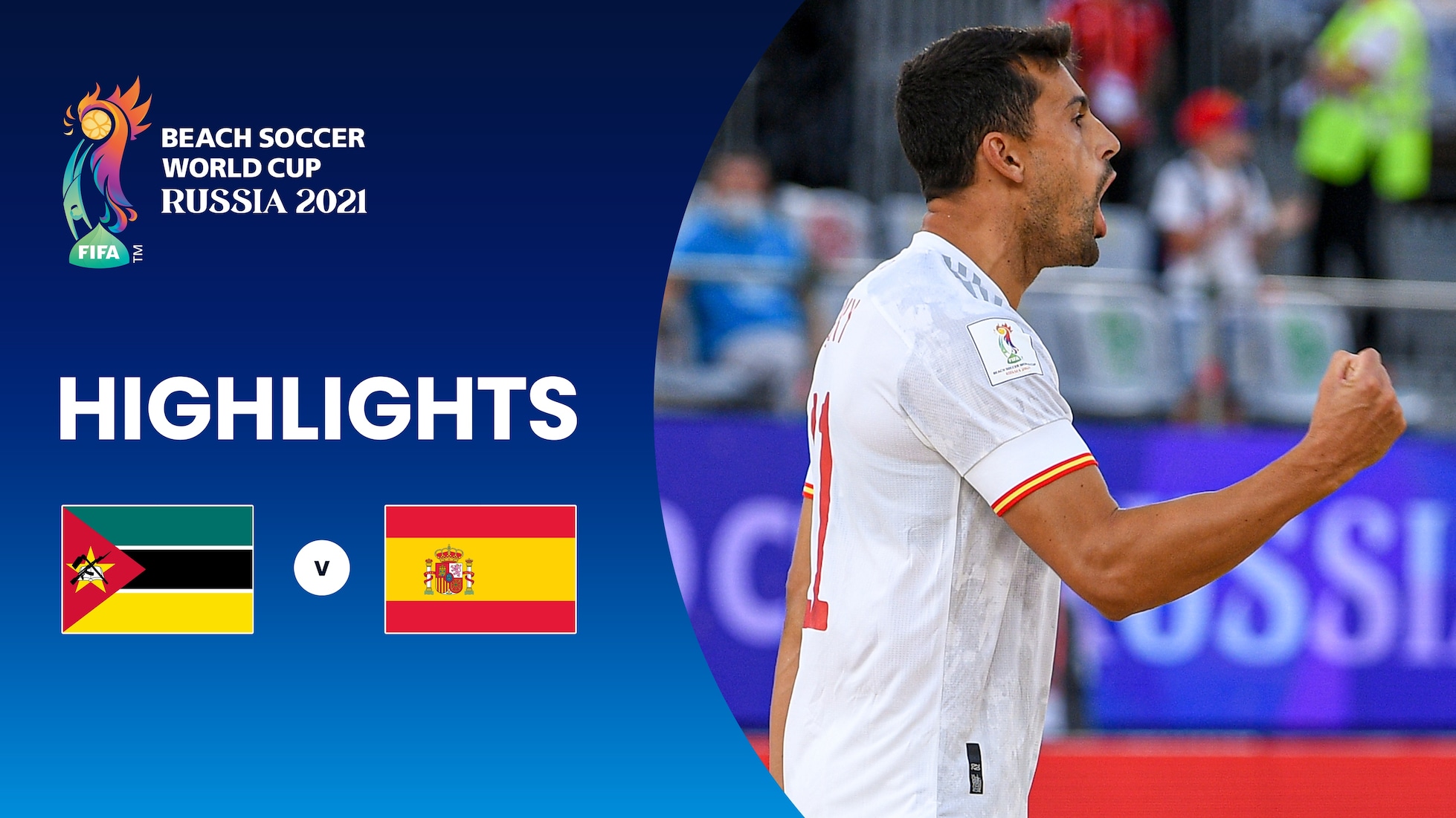 Mozambique v Spain | Group B | FIFA Beach Soccer World Cup Russia 2021™ | Highlights
