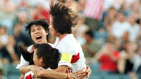 Le but de Liu Ailing 14' | Norvège - RP Chine | Coupe du Monde de Football Féminin de la FIFA, Etats-Unis 99™