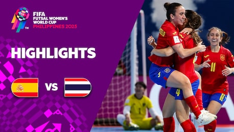 España vs Tailandia | Grupo B | Copa Mundial Femenina de Futsal de la FIFA Filipinas 2025™ | Highlights