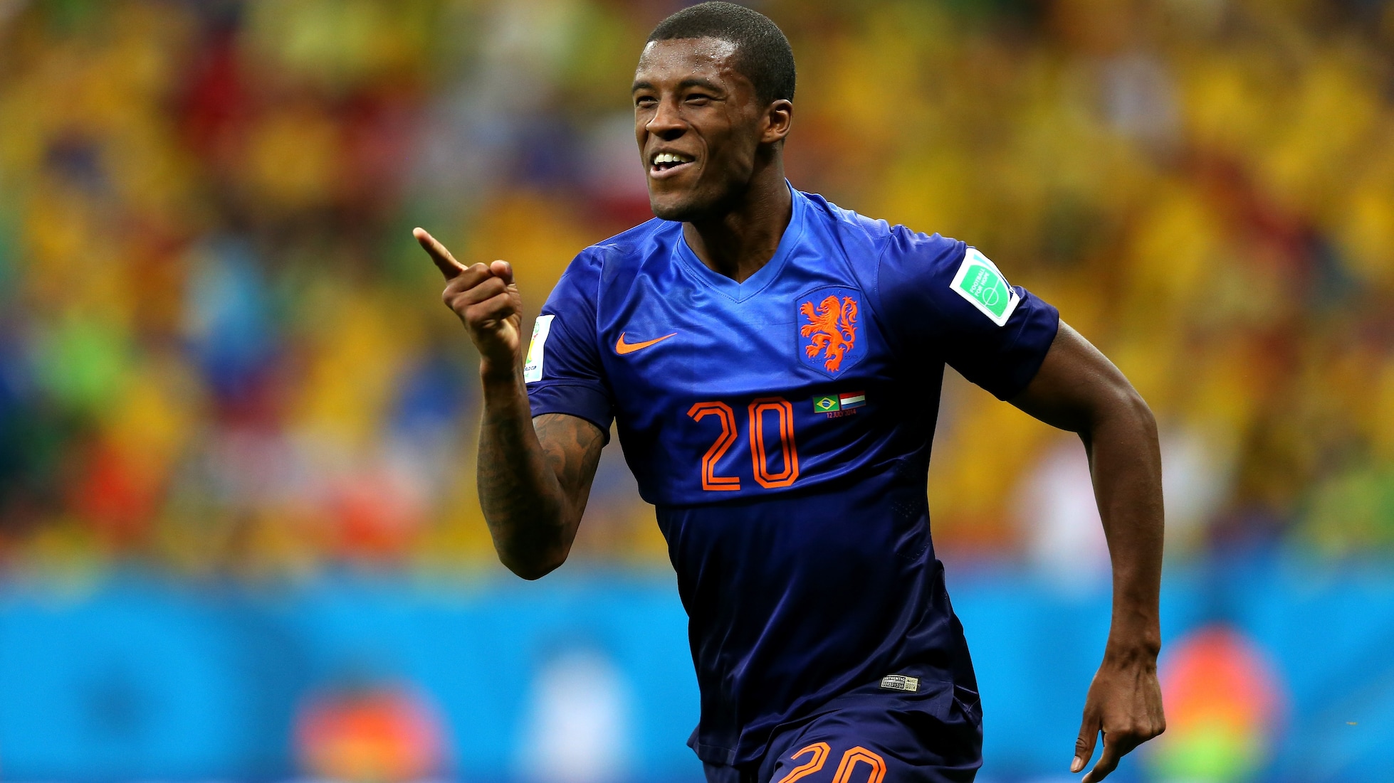 Georginio Wijnaldum Goal 90' | Brazil v Netherlands | 2014 FIFA World Cup Brazil™