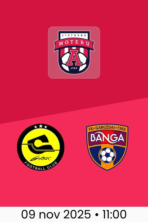 FK Gintra x Banga | Liga Feminina A 2025