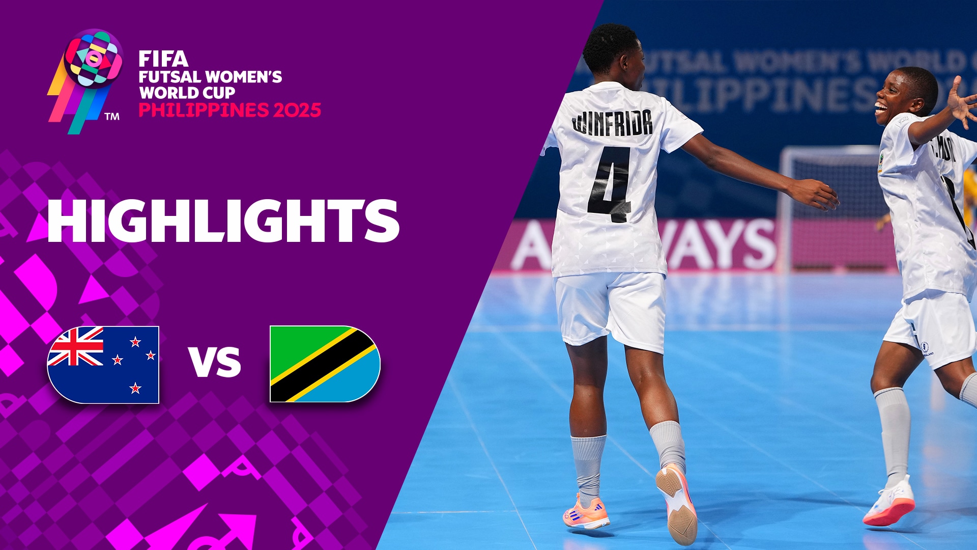 Nueva Zelanda vs Tanzania | Grupo C | Copa Mundial Femenina de Futsal de la FIFA Filipinas 2025™ | Highlights
