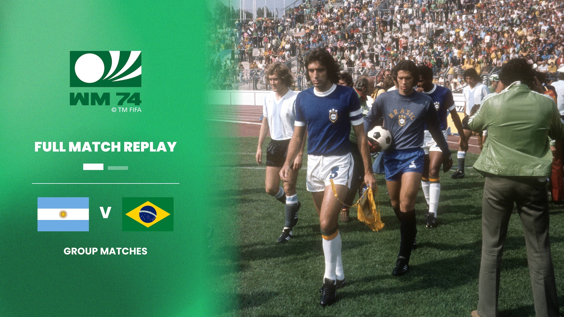 Argentina v Brazil | Second Round - Group A | 1974 FIFA World Cup Germany™ | Full Match Replay