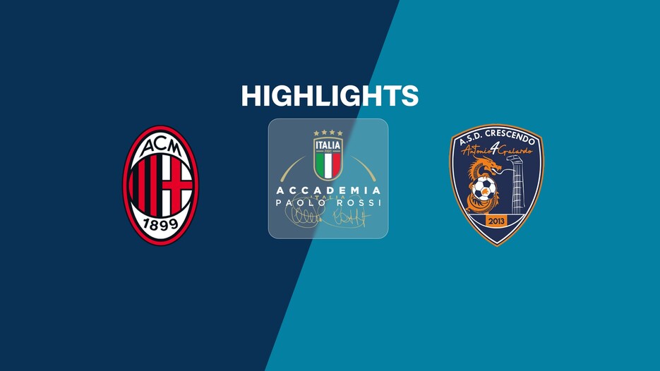 AC Milan v ASD Crescendo | Paolo Rossi Memorial 2025 | Highlights