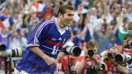 Zinedine Zidane Goal 45'+1' | Brazil vs France | 1998 FIFA World Cup France™
