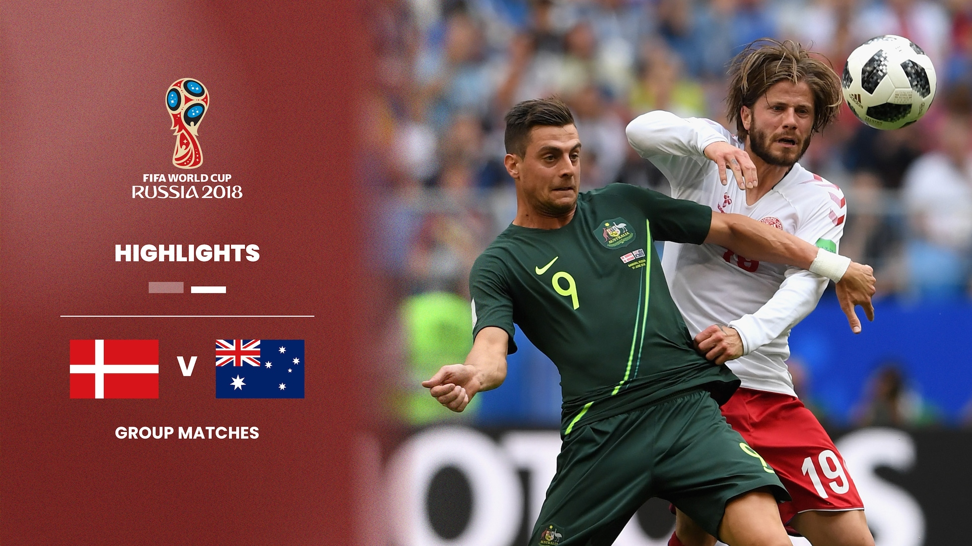 Dinamarca x Austrália | Grupo C | Copa do Mundo FIFA de 2018, na Rússia | Melhores momentos