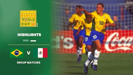 Brasil vs México | Grupo B | Copa Mundial del Fútbol Femenino de la FIFA EE UU 1999™ | Highlights