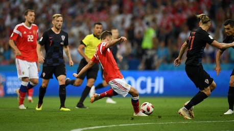 Denis Cheryshev Goal 31' | Russia v Croatia | 2018 FIFA World Cup Russia™