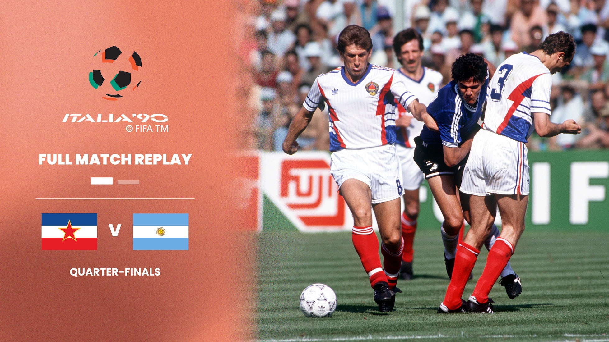 Jugoslawien - Argentinien | Viertelfinale | FIFA Fussball-Weltmeisterschaft Italien 1990™ | Spiel in voller Länge