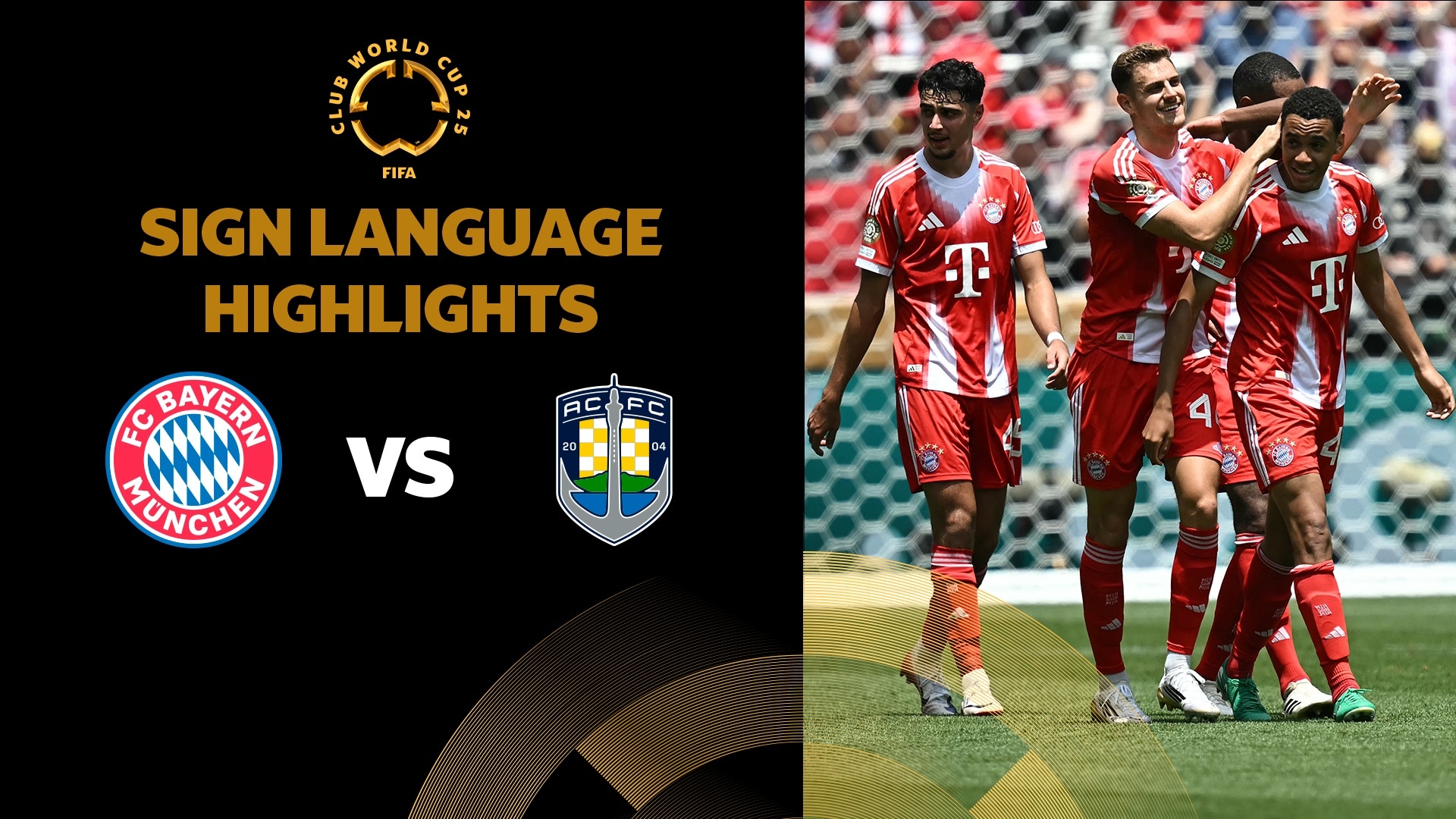 FC Bayern München x Auckland City | Grupo C | FIFA Club World Cup 2025™ | Melhores momentos (Linguagem de sinais)