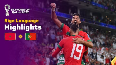 Morocco v Portugal | Quarter-finals | FIFA World Cup Qatar 2022™ | Highlights (Sign Language)