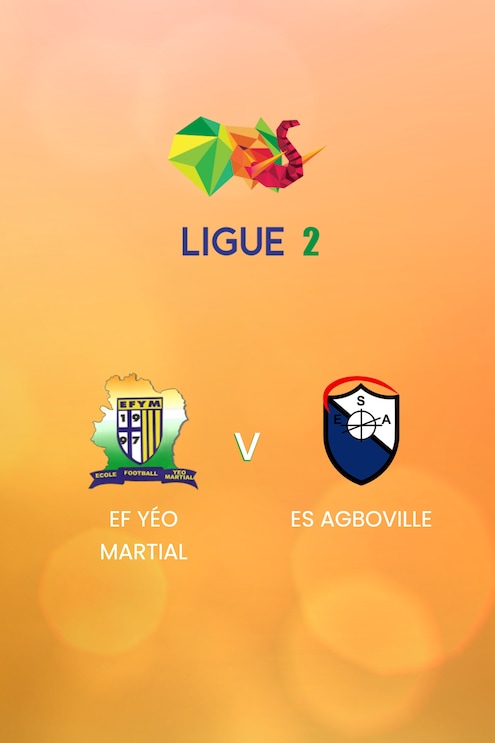 EF Yéo Martial - ES Agboville | Côte d'Ivoire Ligue 2 2024/25| Spiel in voller Länge