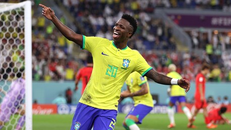 Vinicius Jr Goal 7' | Brazil v Korea Republic | FIFA World Cup Qatar 2022™