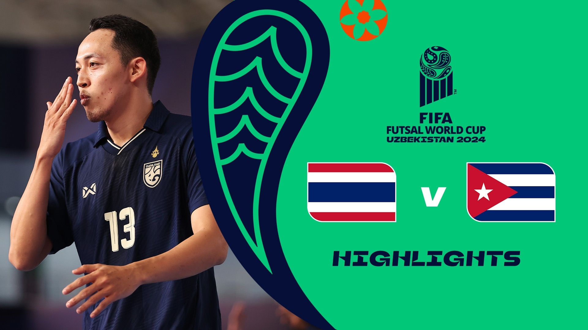 Tailandia vs Cuba | Grupo B | Copa Mundial de Futsal de la FIFA Uzbekistán 2024™ | Highlights