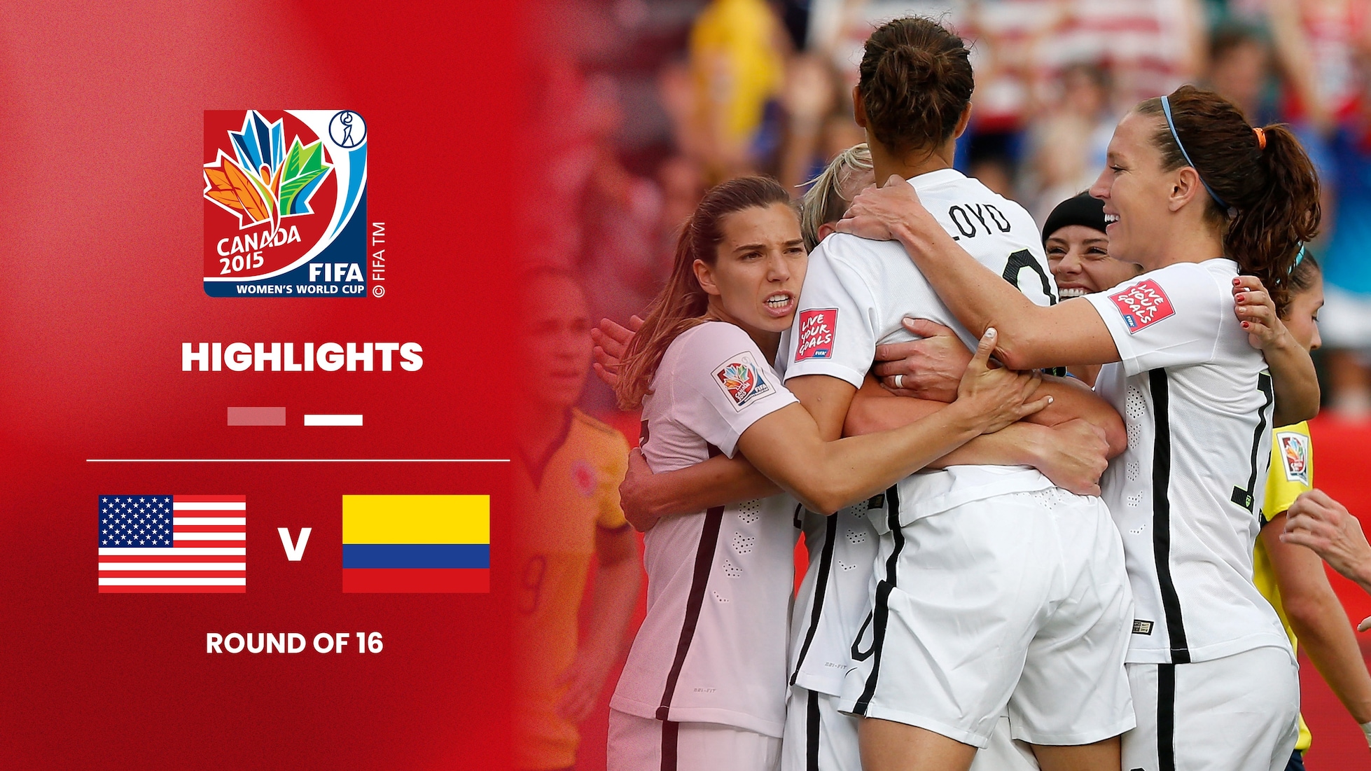 Estados Unidos x Colômbia | Oitavas de final | Copa do Mundo Feminina da FIFA Canadá 2015 | Melhores momentos