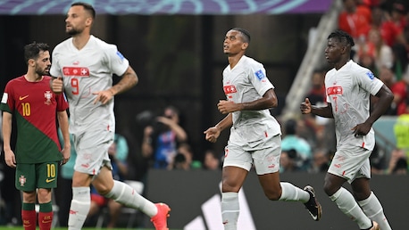 Gol de Manuel Akanji 58' | Portugal vs Suiza | Copa Mundial de la FIFA Catar 2022™