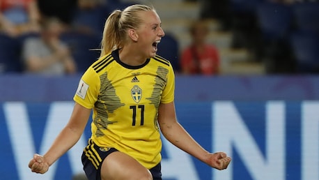 Gol de Stina Blackstenius aos 54' | Suécia - Canadá | Copa do Mundo Feminina FIFA 2019, no França