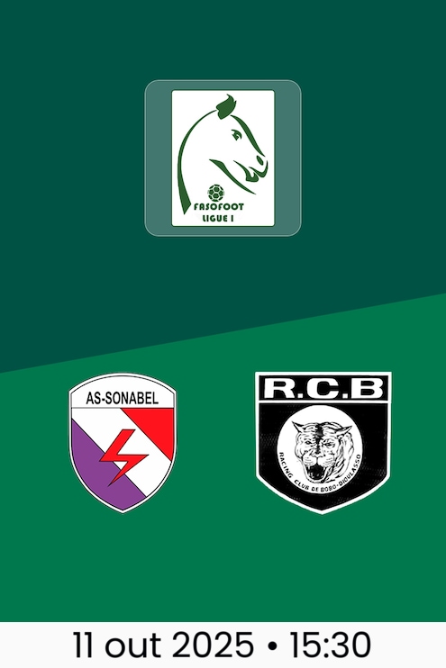 AS Sonabel x RCB | Burkina Faso Ligue 1 2025-26