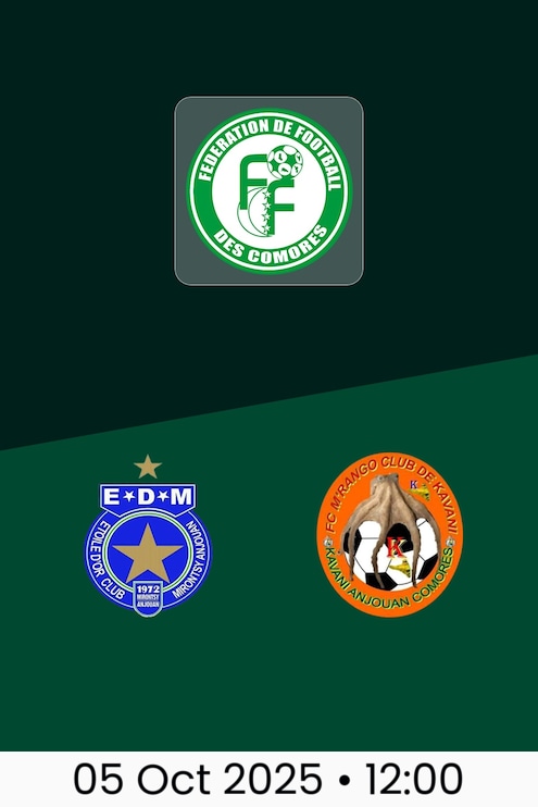 Etoile d'Or v Mrango Club | Championnat des Comores Division I 2025/26