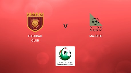 Fujairah Club - Majd FC | UAE First Division League | Spiel in völler Lange