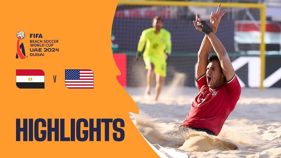 Egipto vs EEUU | Grupo A | Copa Mundial de Beach Soccer de la FIFA EAU 2024 Dubái™ | Highlights