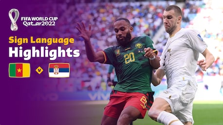 Camarões x Sérvia | Grupo G | Copa do Mundo FIFA de 2022, no Qatar | Melhores momentos (Linguagem de sinais)