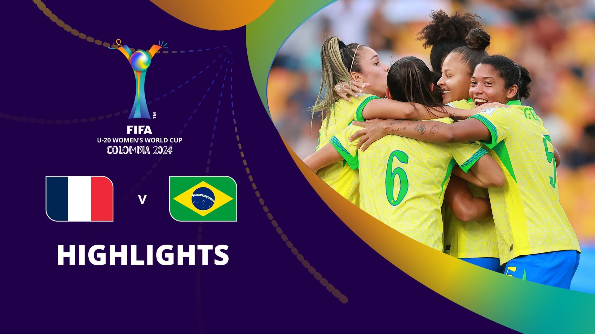 França x Brasil | Grupo B | Copa do Mundo Feminina Sub-20 da FIFA Colômbia 2024™ | Melhores momentos