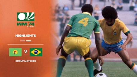 Zaire x Brasil | Grupo 2 | Copa do Mundo da FIFA Alemanha 1974 | Melhores momentos