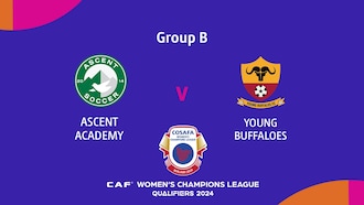 Ascent Academy  x Young Buffaloes FC | Fase de grupos | CAF Women’s Champions League | COSAFA Qualifier 2024 | Jogo completo