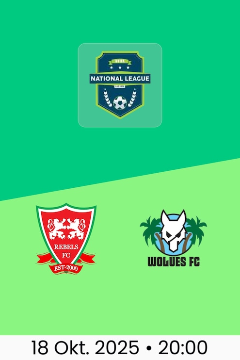 Rebels FC - Wolues FC | BVIFA National Liga 2025/26