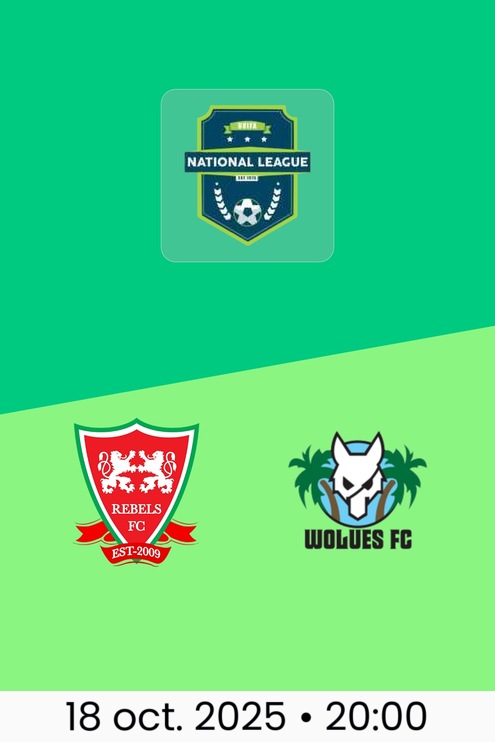 Rebels FC - Wolues FC | Ligue Nationale BVIFA 2025/26