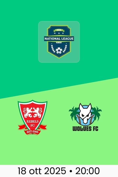 Rebels FC - Wolues FC | Lega Nazionale BVIFA 2025/26