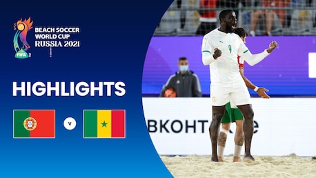Portugal x Senegal | Grupo D | Copa do Mundo FIFA de Futebol de Areia de 2021, na Rússia | Melhores Momentos