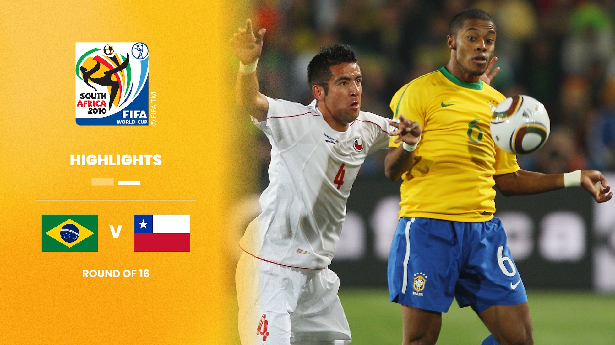 Brasilien - Chile | Achtelfinale | FIFA Fussball-Weltmeisterschaft Südafrika 2010™ | Highlights