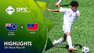 Ilhas Cook x Samoa | Disputa do 5º lugar | OFC U-16 Men's Championship | Melhores momentos