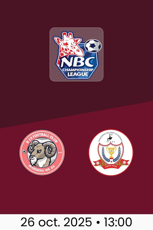 B19 FC - TMA | Tanzania Championship League 2025/26