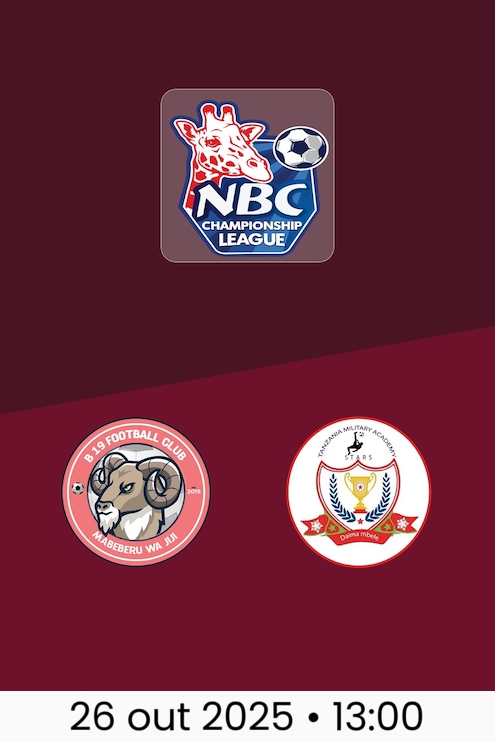 B19 FC x TMA | Tanzania Championship League 2025/26