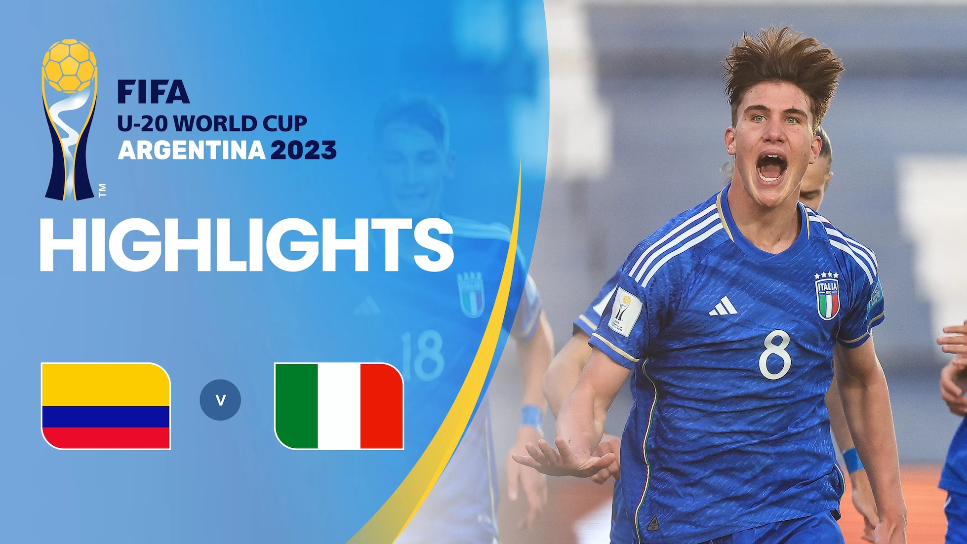 Colombia vs Italia | Cuartos de final | Copa Mundial Sub-20 de la FIFA Argentina 2023™ | Highlights