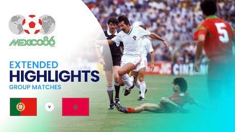 Portugal v Marokko | Gruppenphase | FIFA Fussball-Weltmeisterschaft Mexiko 1986™ | Erweiterte Highlights
