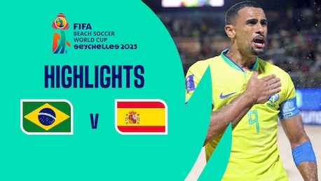 Brazil v Spain | Quarter-finals | FIFA Beach Soccer World Cup Seychelles 2025™ | Highlights