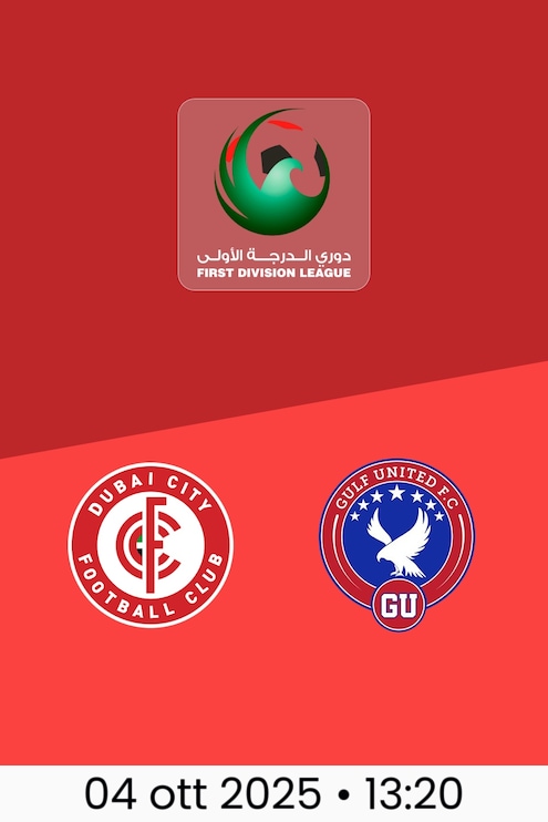 Dubai City F.C. - Gulf United | Giornata 3 | Lega di Prima Divisione 2025/26