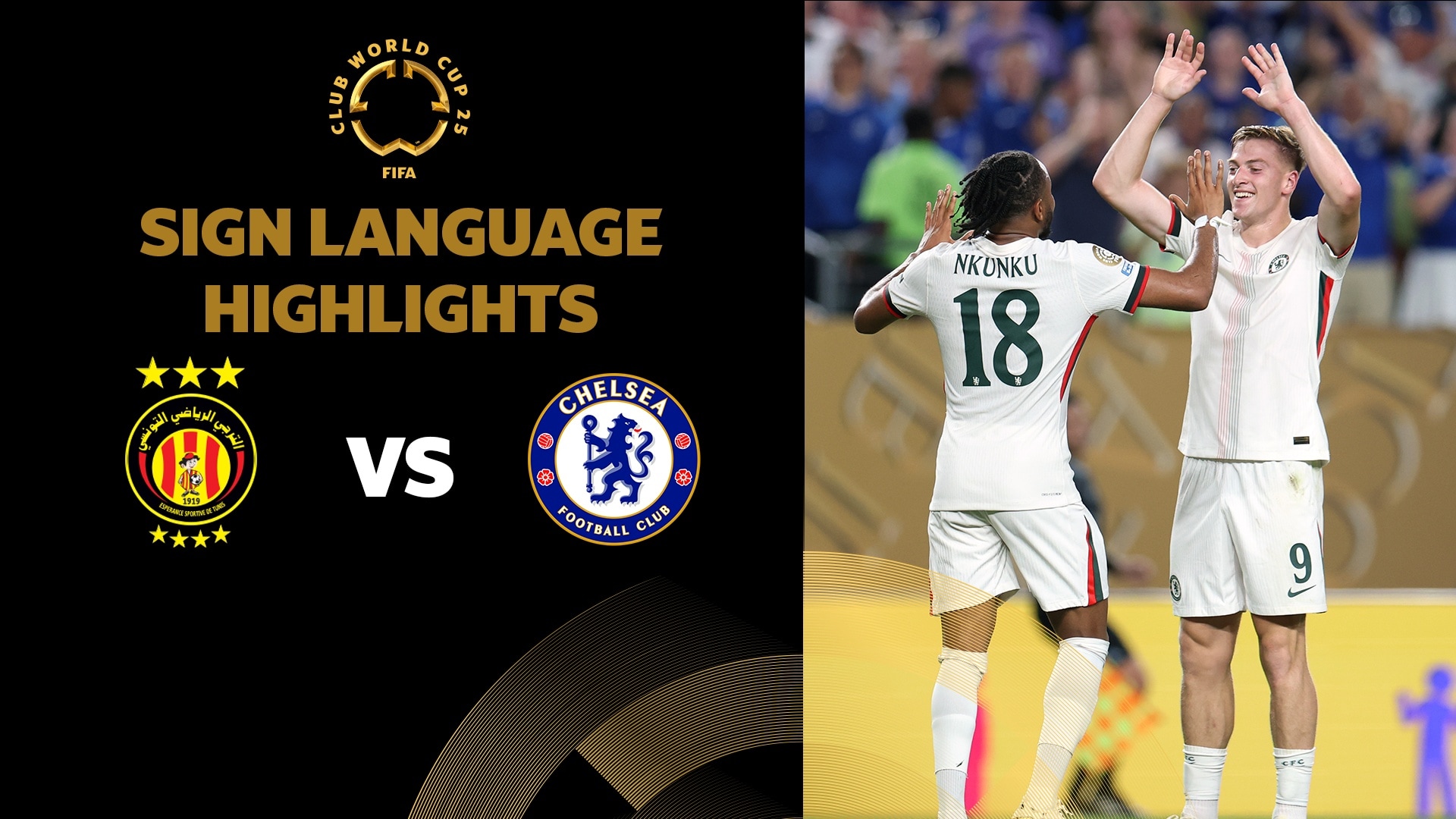 Espérance de Tunisie - Chelsea FC | Gruppo D | FIFA Club World Cup 2025™ | Highlights (Lingua dei segni)