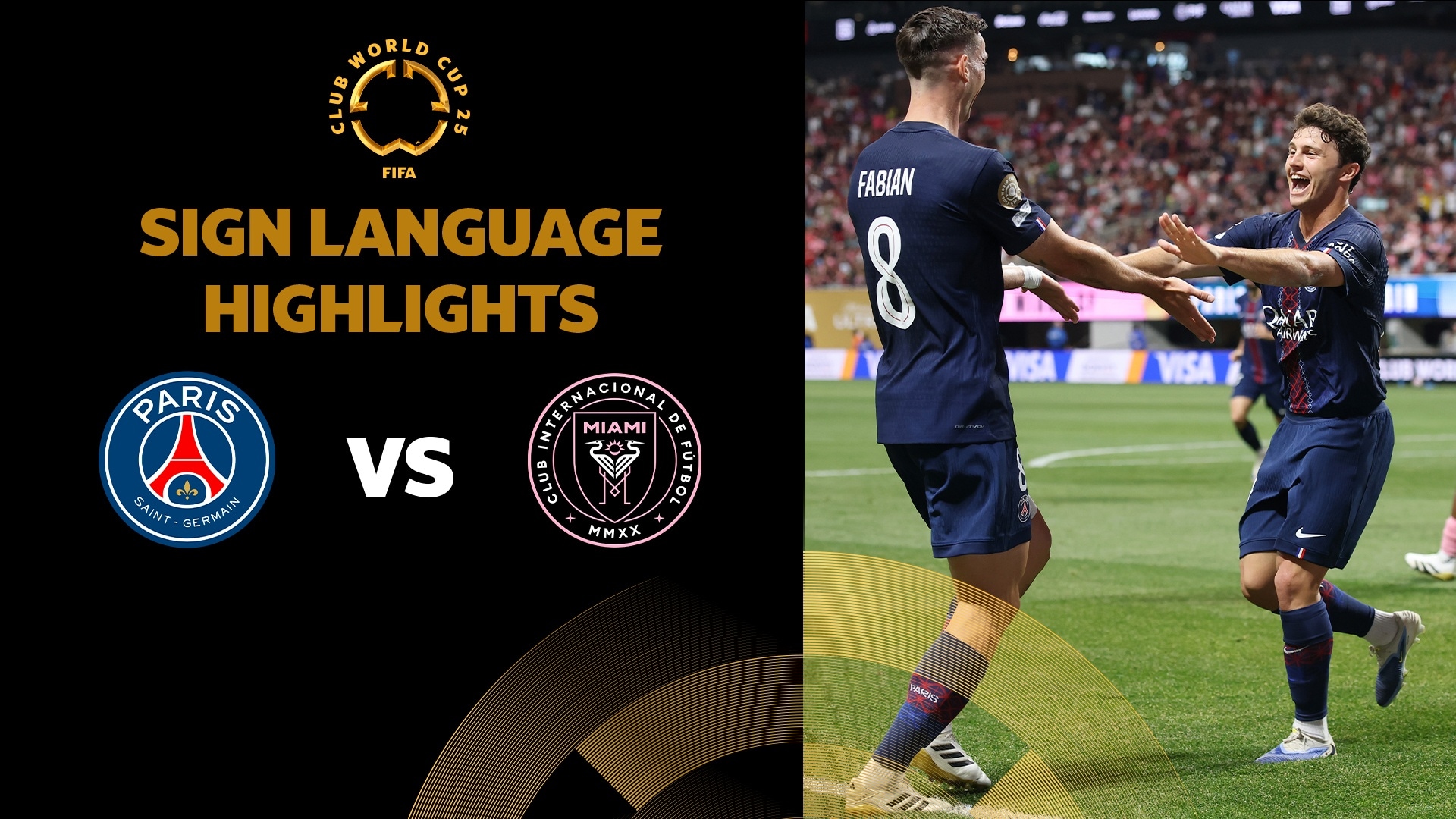 Paris Saint-Germain - Inter Miami CF | Achtelfinale | FIFA Club World Cup 2025™ | Highlights (Gebärdensprache)